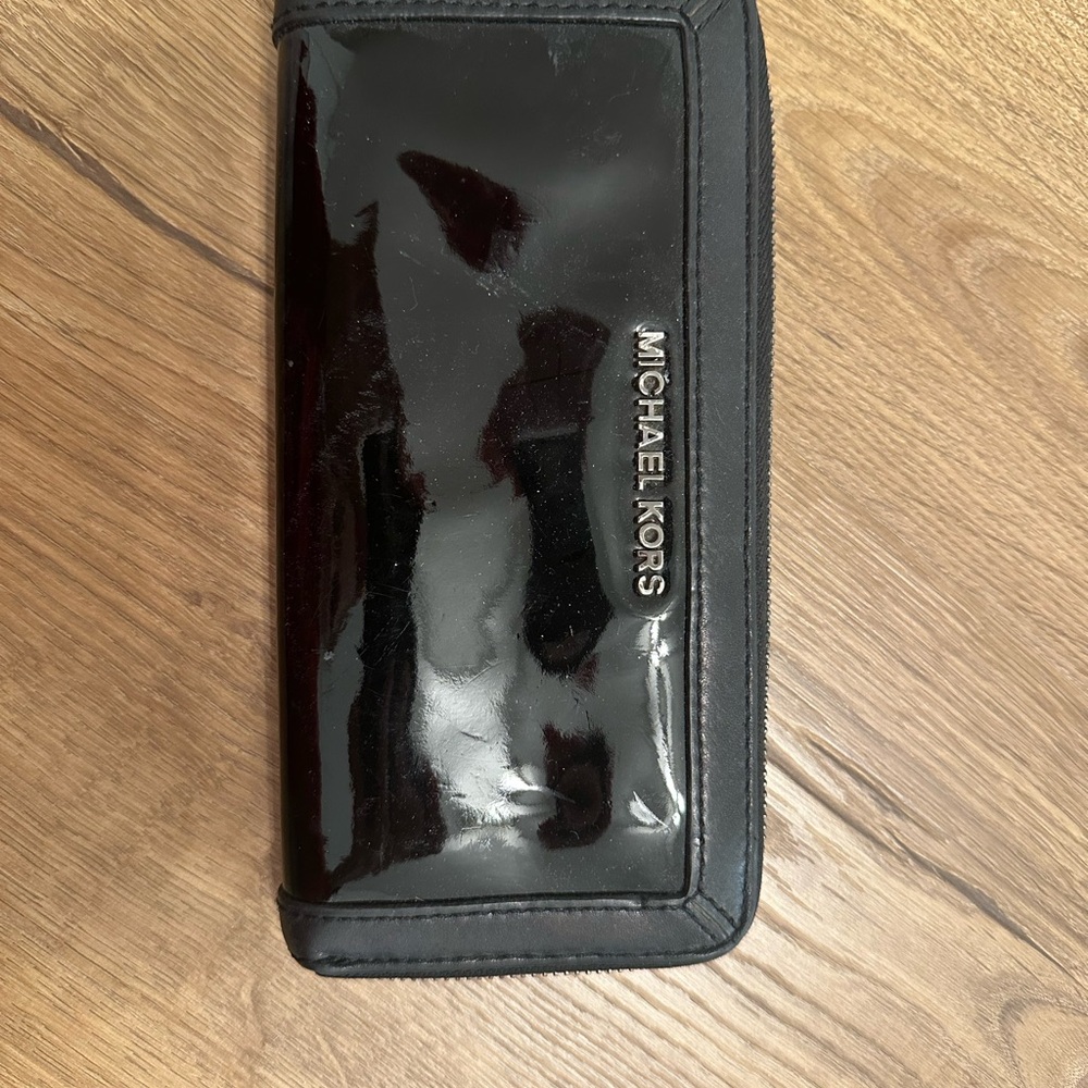Michael Kors Black Patent Wallet